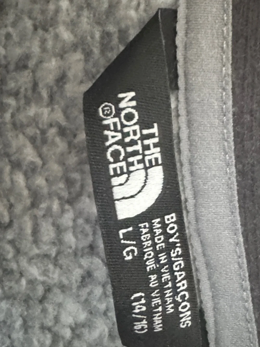 The North Face Men's Heather Gray Full-Zip Fleece Jacket